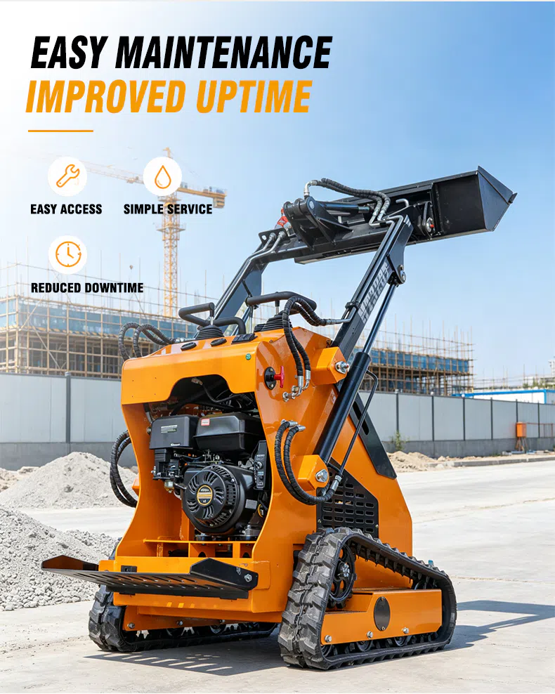 Tracked Skid Steer Loader With Strong Track Traction HT320T Images-hightop.webp
