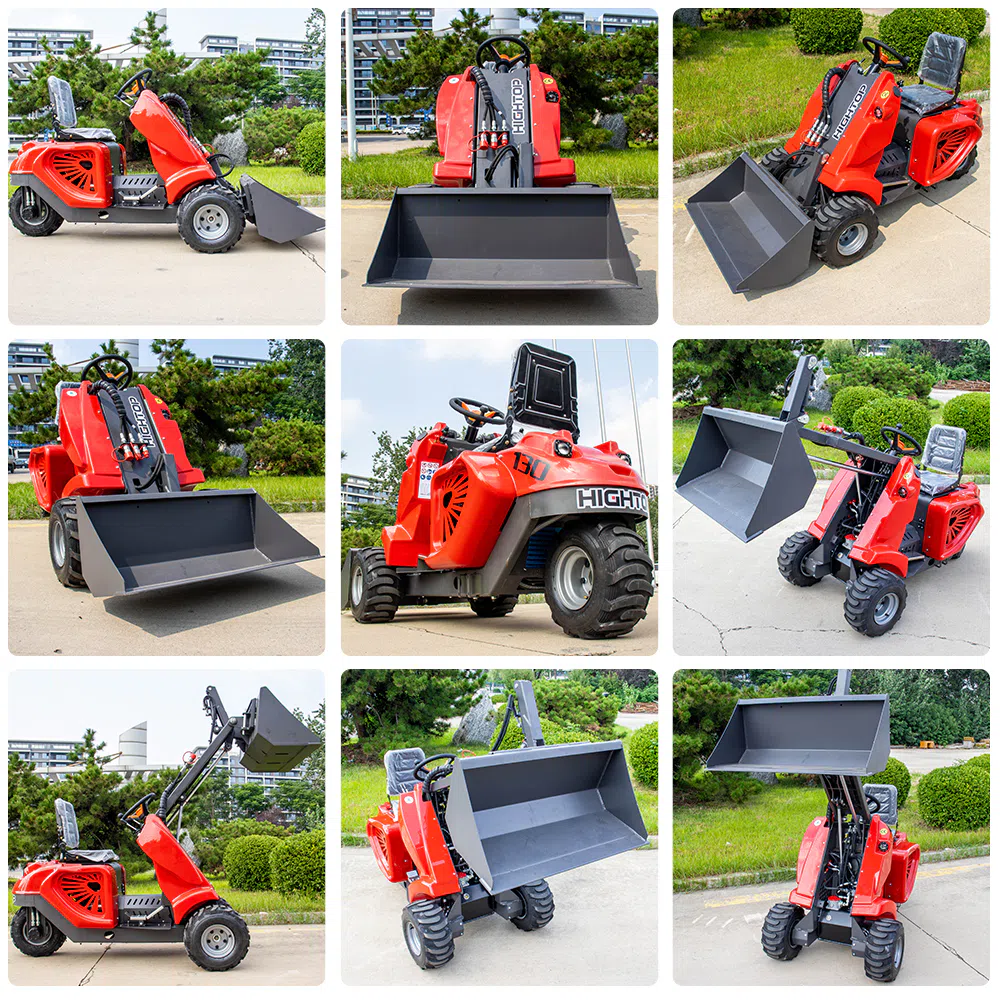 Compact Three Wheel Loader With Flexible Operation HTS130BaS -hightop