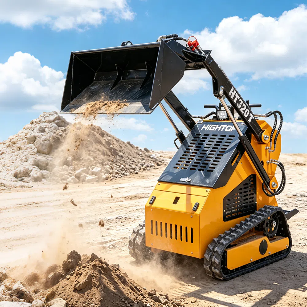Tracked Skid Steer Loader With Closed Cabin HT320T-hightop