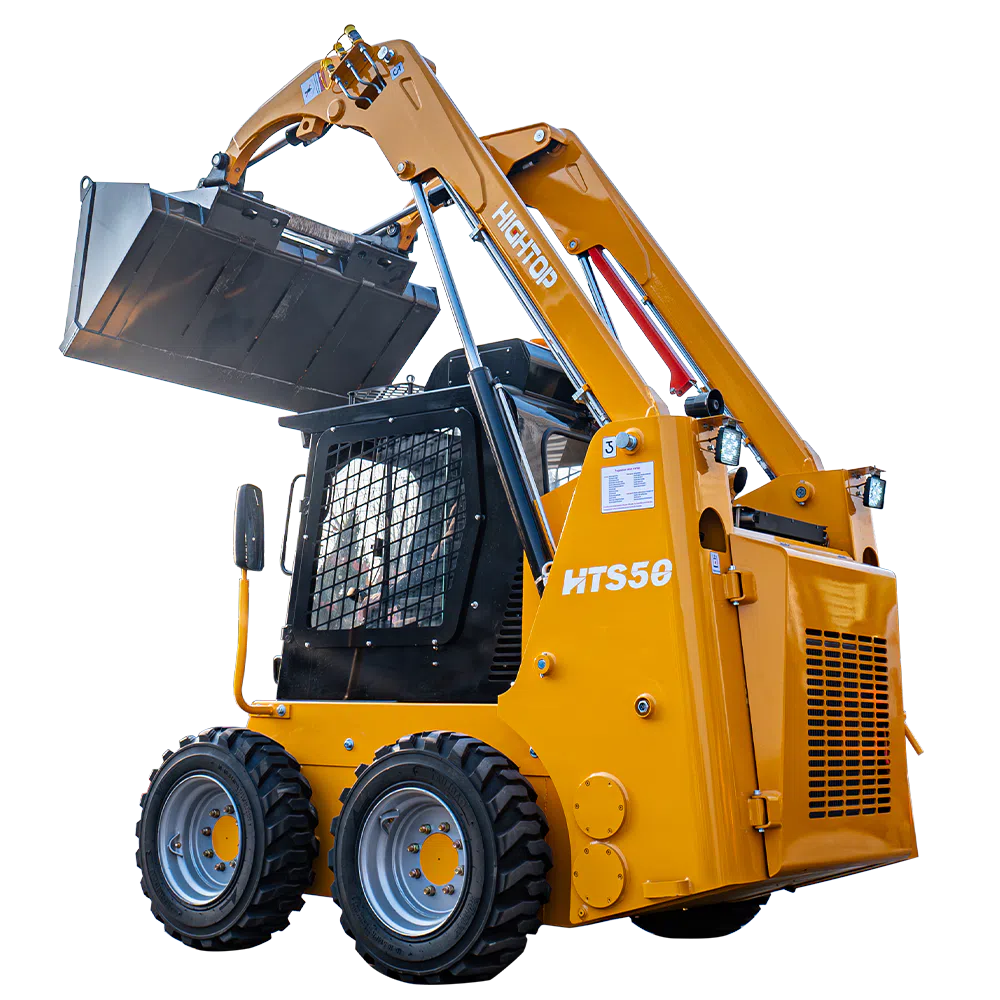 Wheeled Skid Steer With Multi-Function Attachment Compatibility