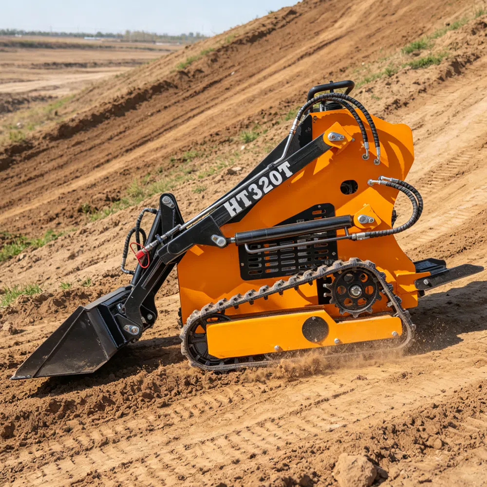Tracked Skid Steer Loader With Closed Cabin HT320T-hightop