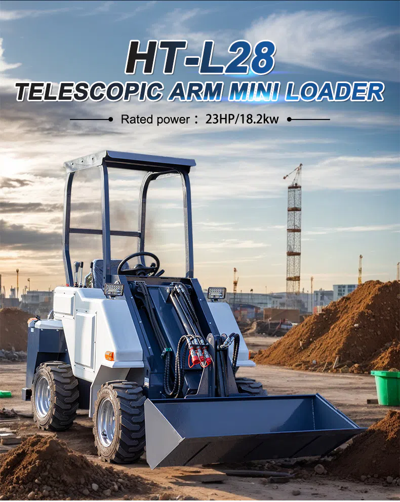 HTL28 Mini Skid Steer Loader With Telescopic Arm Images.webp