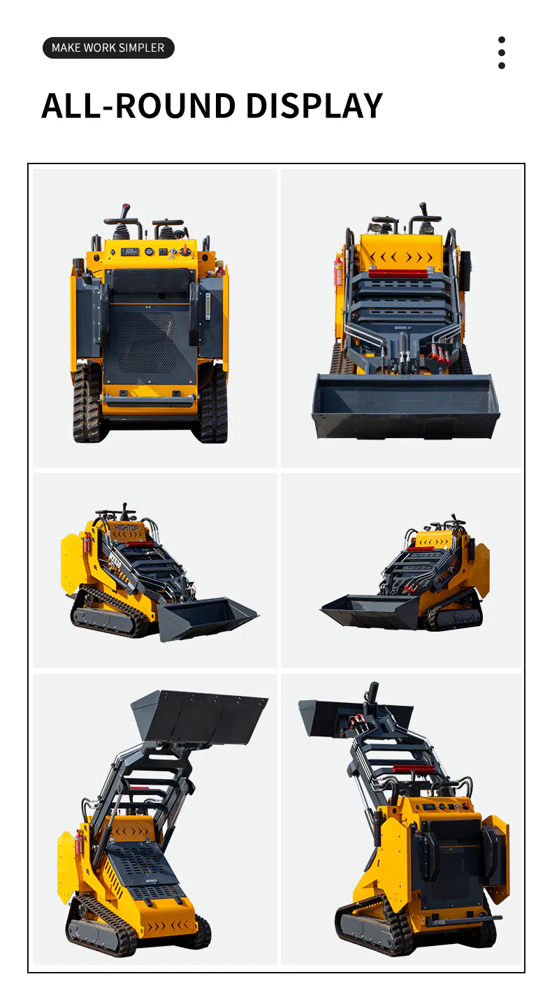Stand-On Skid Steer Loader With 360° Flexible Operation HT530 Picture-hightop.webp