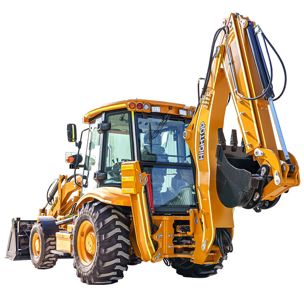 Backhoe Loader With Four-Wheel Steering System HTBL810