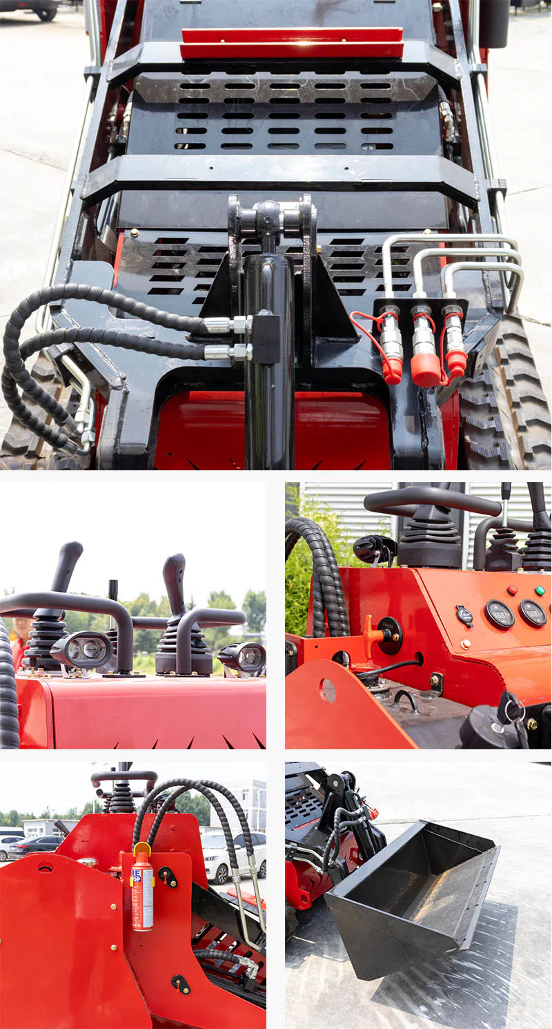 Skid Steer Loader HT530T With Compact Size Picture-hightop.webp