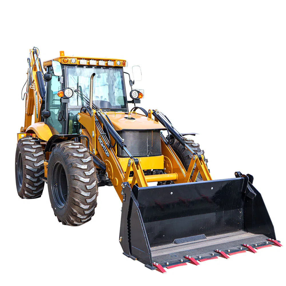 Hightop Backhoe Loader With 2500kg Loading Capacity HTBL820