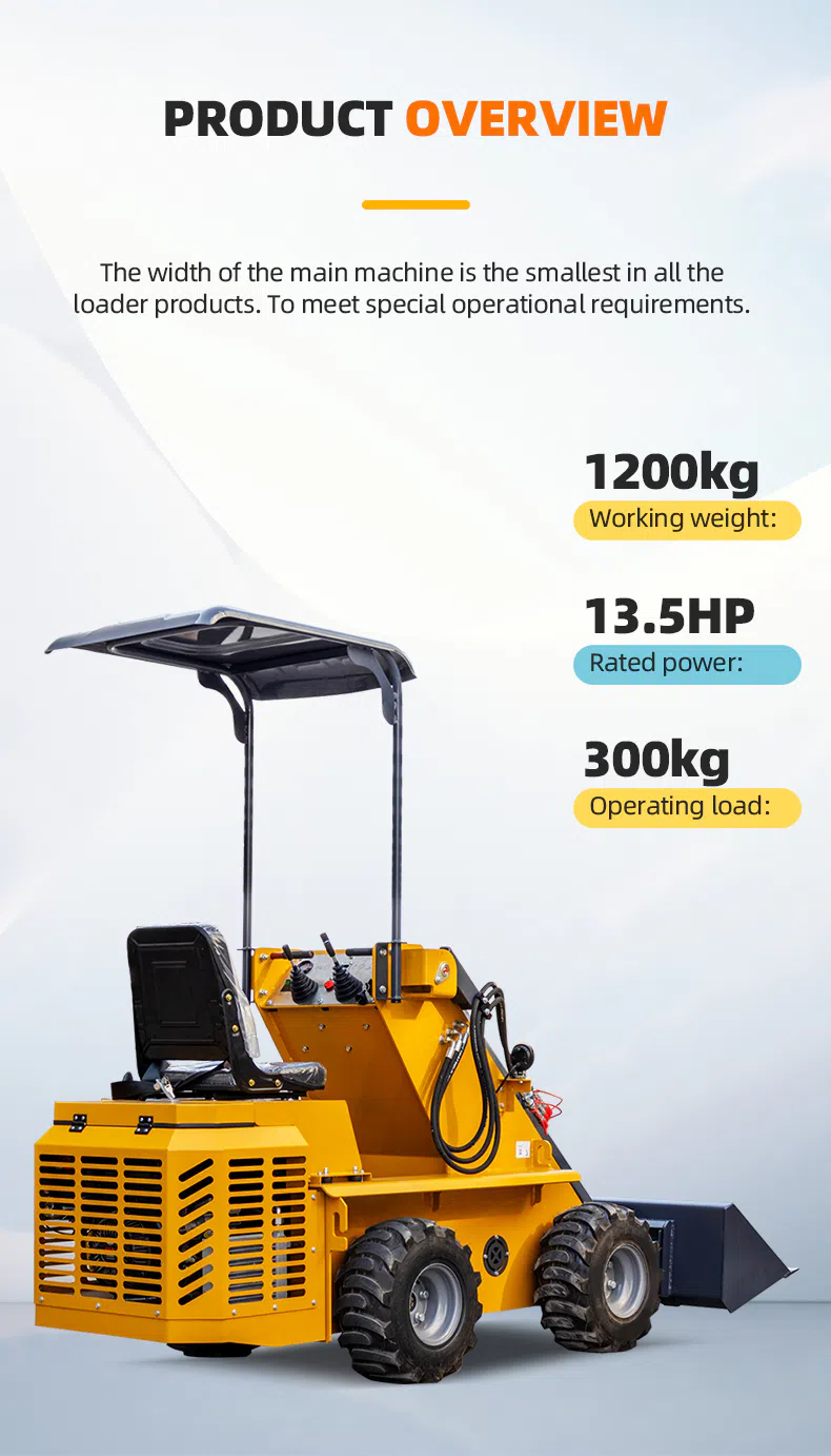 Small Skid Steer With Ride-On Operation HTHY800 Images.webp