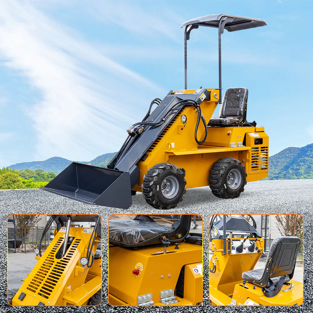 Small Skid Steer With Ride-On Operation HTHY800-hightop