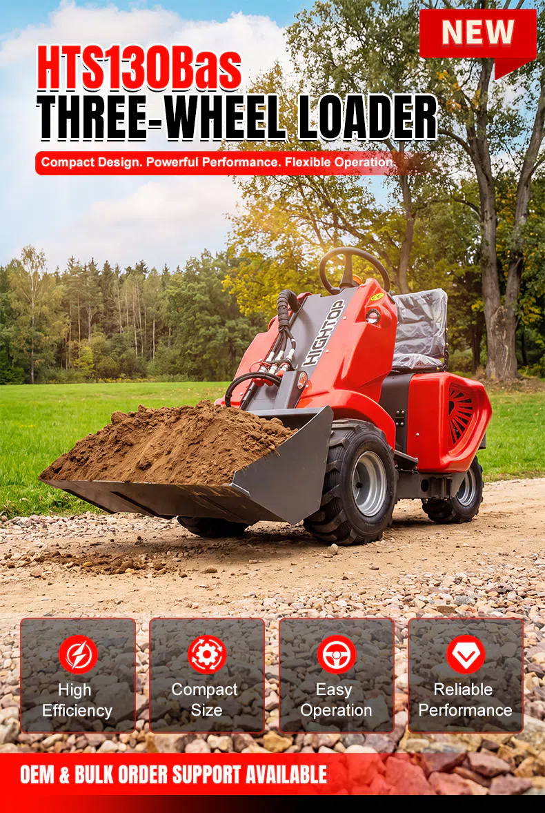 Compact Three Wheel Loader With Flexible Operation HTS130BaS Images hightop.webp