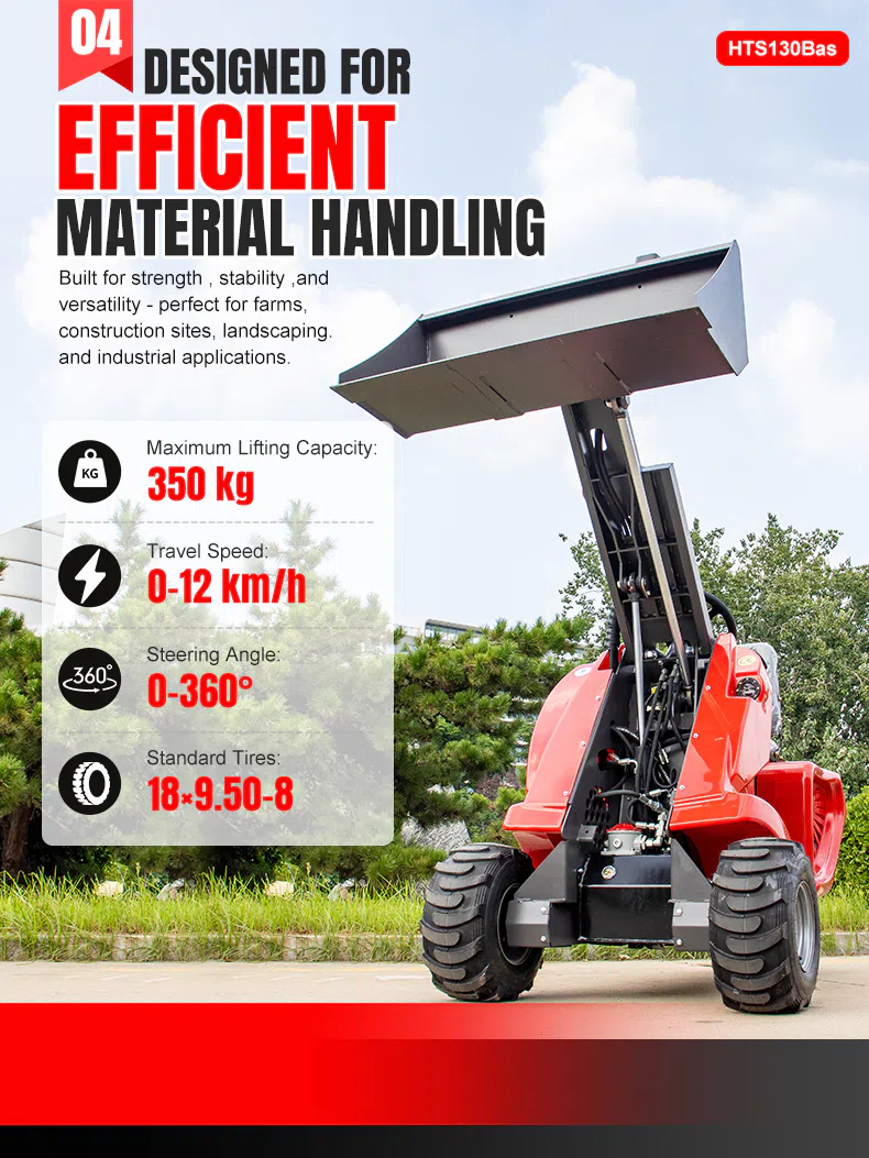 Compact Three Wheel Loader With Flexible Operation HTS130BaS Images hightop.webp