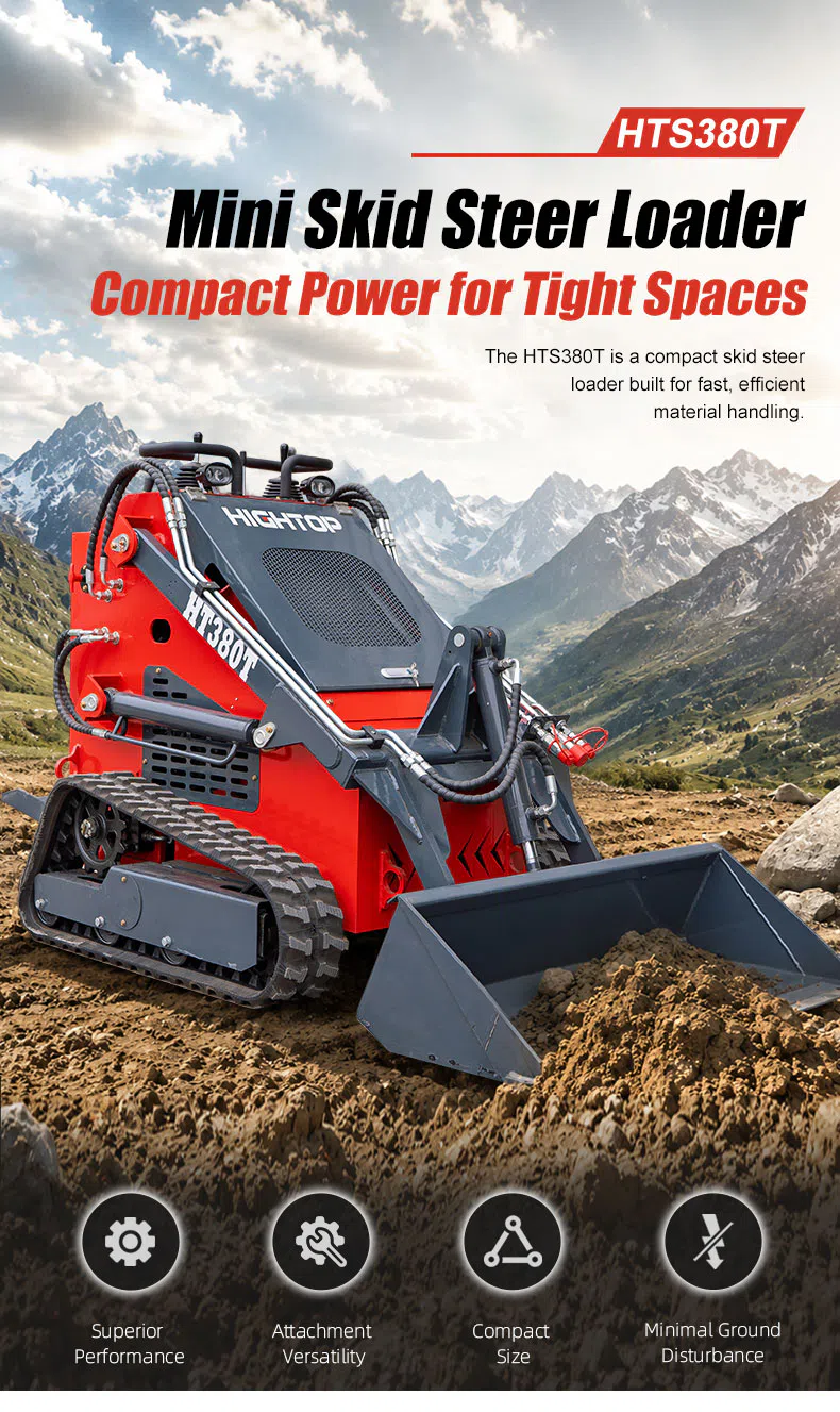 Mini Skid Steer Loader For Tight Spaces HTS380T Picture-hightop.webp
