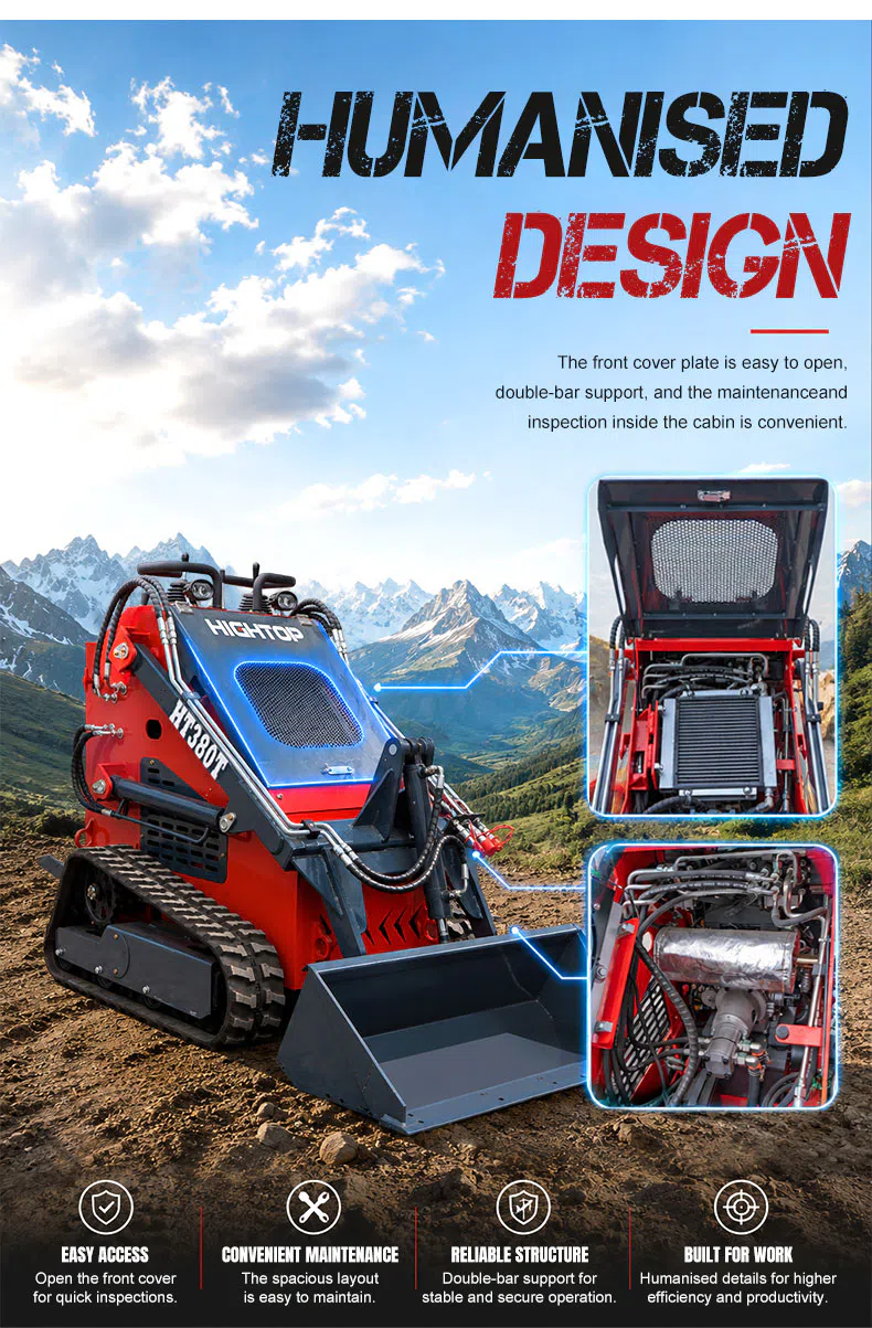 Mini Skid Steer Loader For Tight Spaces HTS380T Picture-hightop.webp