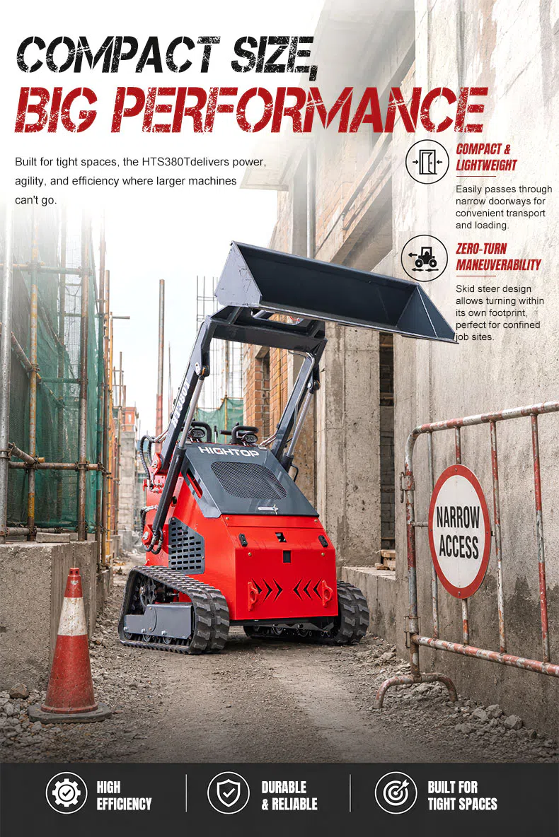Mini Skid Steer Loader For Tight Spaces HTS380T Picture-hightop.webp