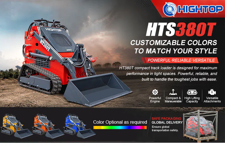 Mini Skid Steer Loader For Tight Spaces HTS380T Picture-hightop.webp