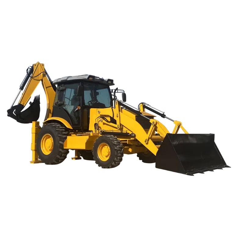 Wheel Backhoe Loader With Deep Excavation