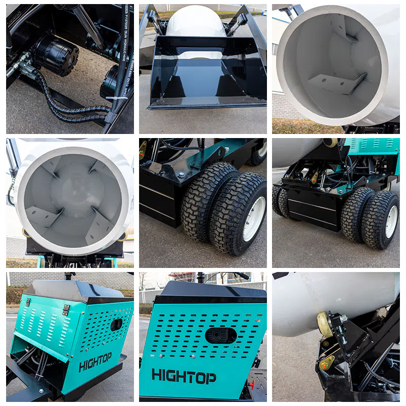 Wheeled Cement Mixer Replaceable Mixing Bucket HT800-hightop