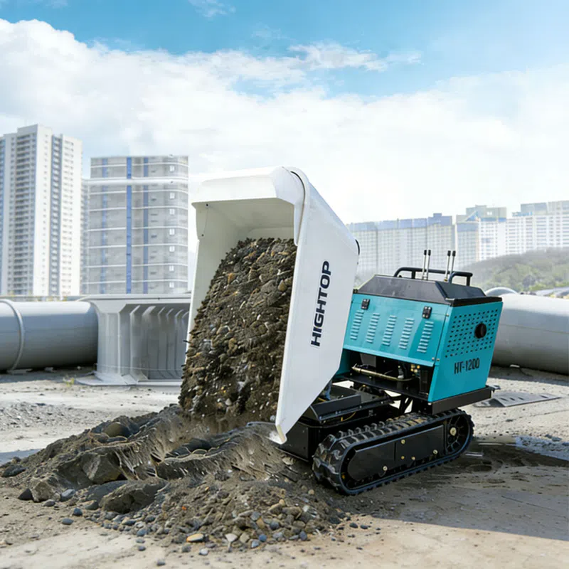 Crawler Dump Truck With High Stability Track System HT1200