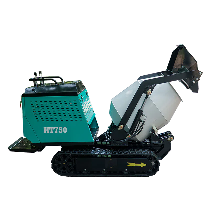 Tracked Concrete Mixer With Hydraulic Unloading HT750-hightop