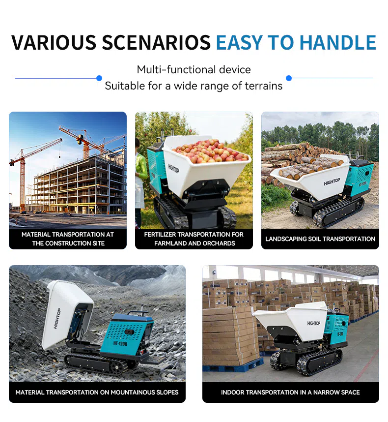 Crawler Dump Truck HT1200 With High Stability Track System Images-hightop.webp