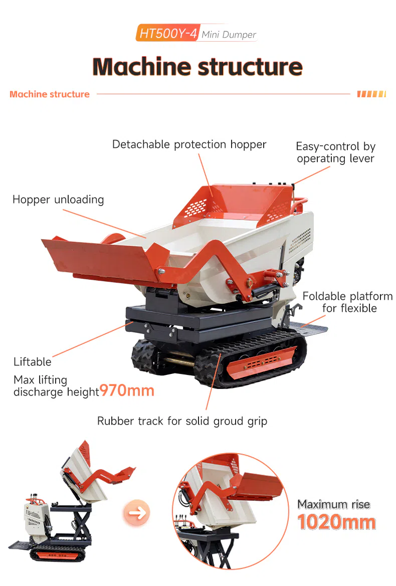 Lifting Dumper HT500Y with Hydraulic Lifting System Images.webp