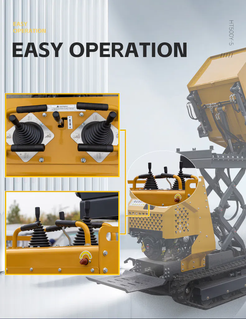 HT500Y-5 Hydraulic Lifting Dumper with High Dumping Height Picture-hightop.webp