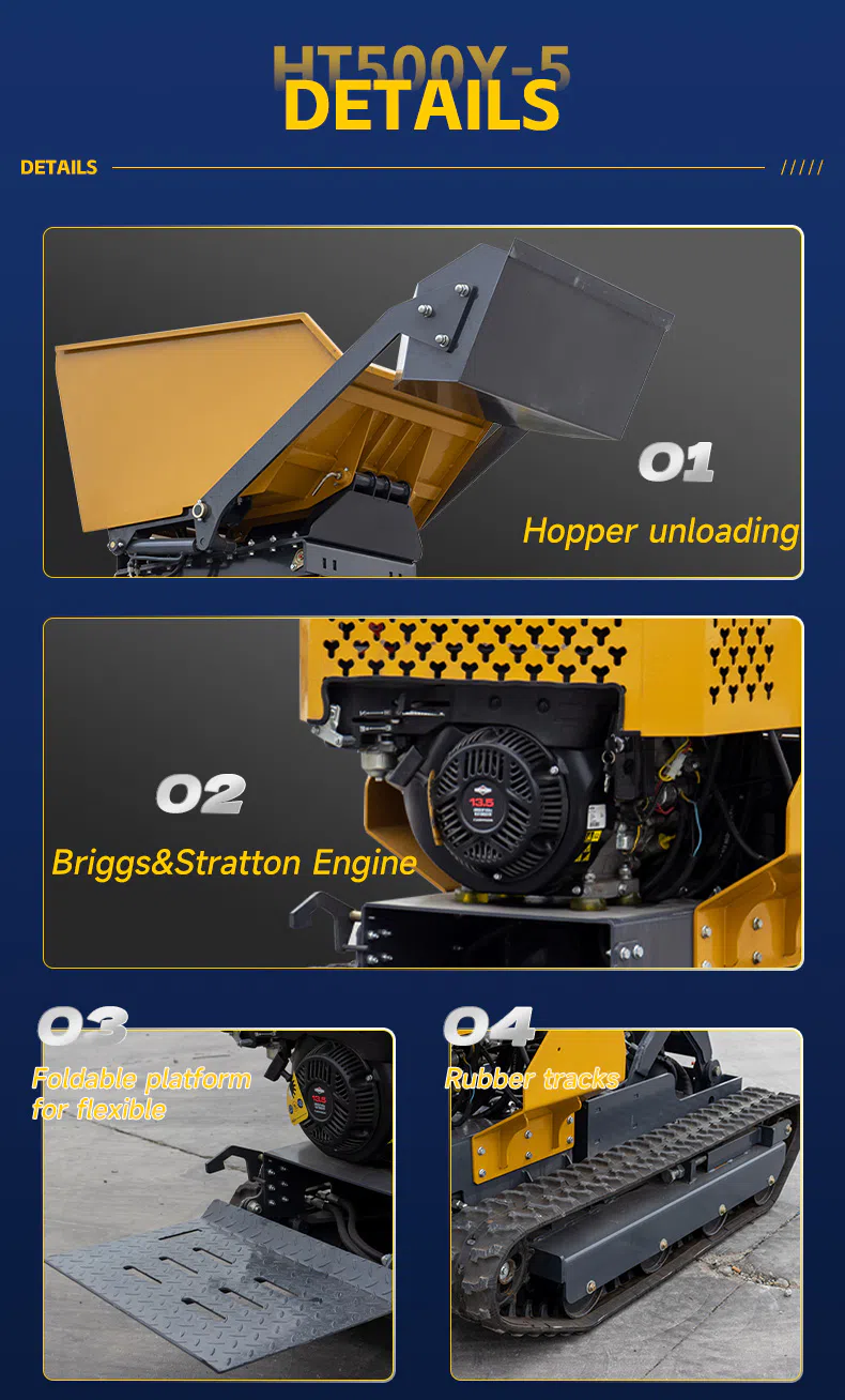 HT500Y-5 Hydraulic Lifting Dumper with High Dumping Height Picture-hightop.webp