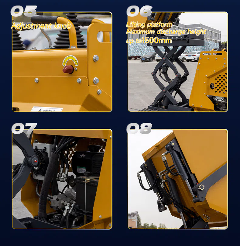 HT500Y-5 Hydraulic Lifting Dumper with High Dumping Height Picture-hightop.webp