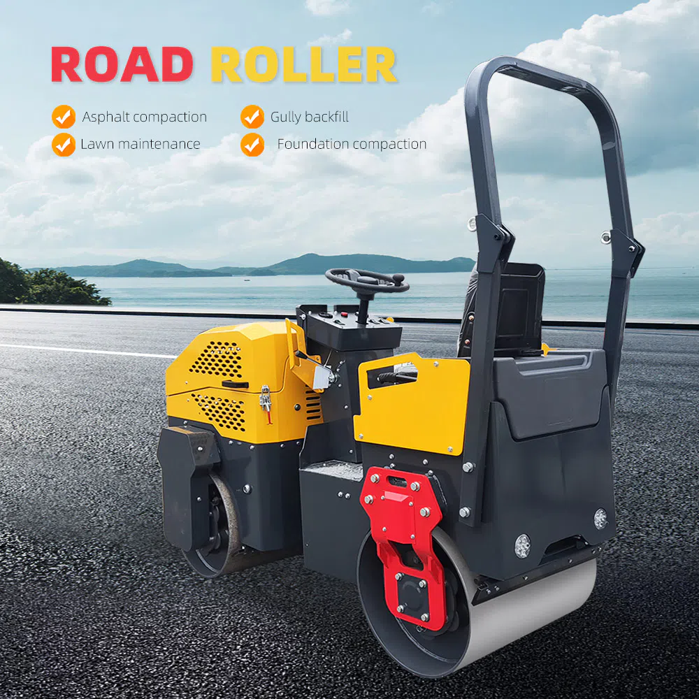Full Hydraulic Road Roller With Dual Drive HT-1000 Images-hightop.webp