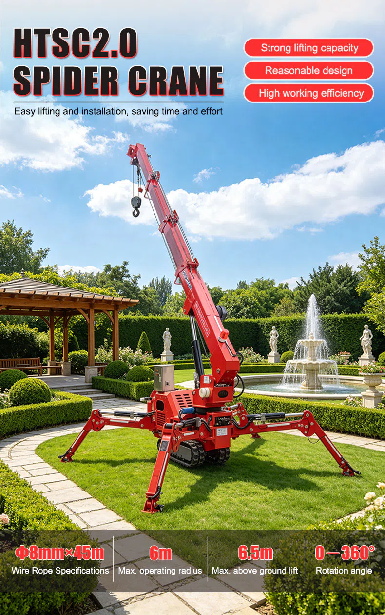Spider Crane 2 Ton With 360° Rotation Images-hightop.webp