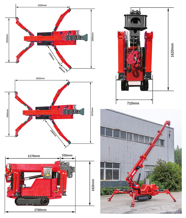 Spider Crane 2 Ton With 360° Rotation Parameters-hightop.webp