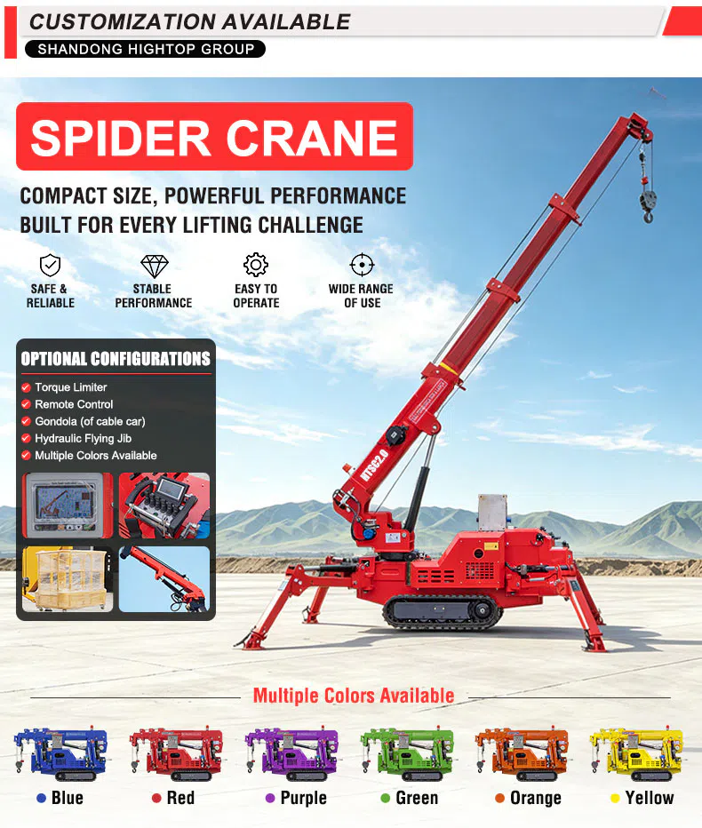 Spider Crane 2 Ton With 360° Rotation Images-hightop.webp