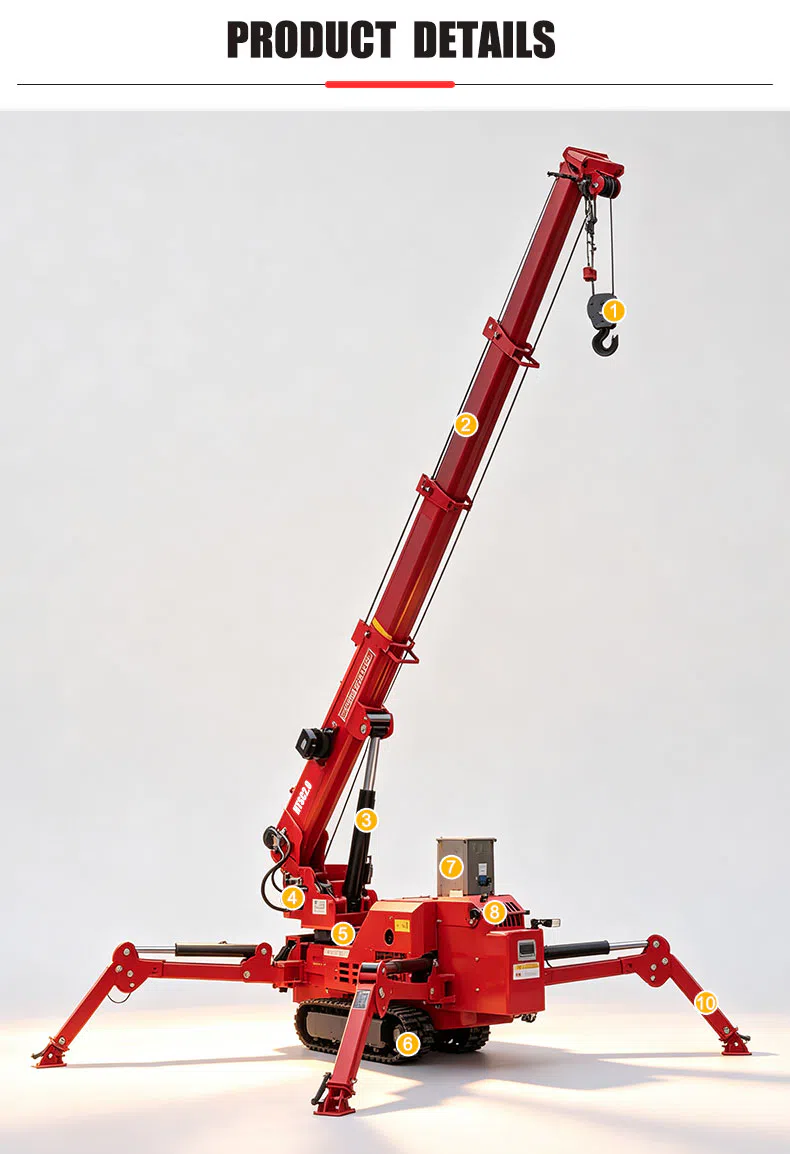 Spider Crane 2 Ton With 360° Rotation Images-hightop.webp
