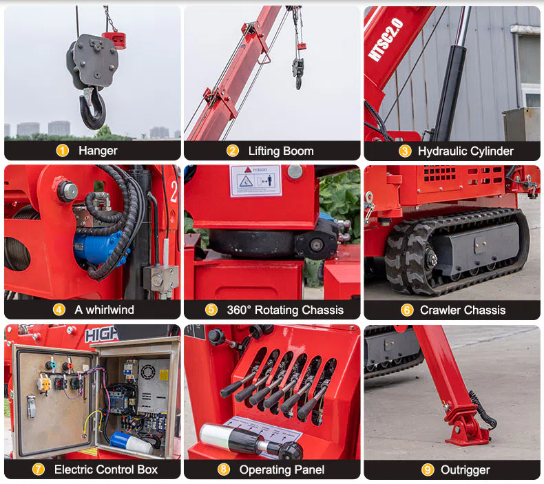 Spider Crane 2 Ton With 360° Rotation Images-hightop.webp