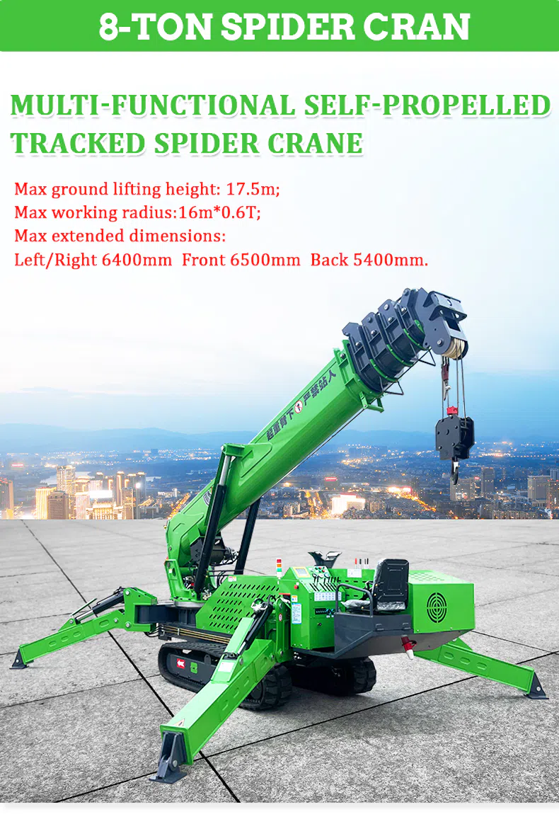 HIGHTOP Spider Crane 8 Ton With High Load Capacity Picture.webp