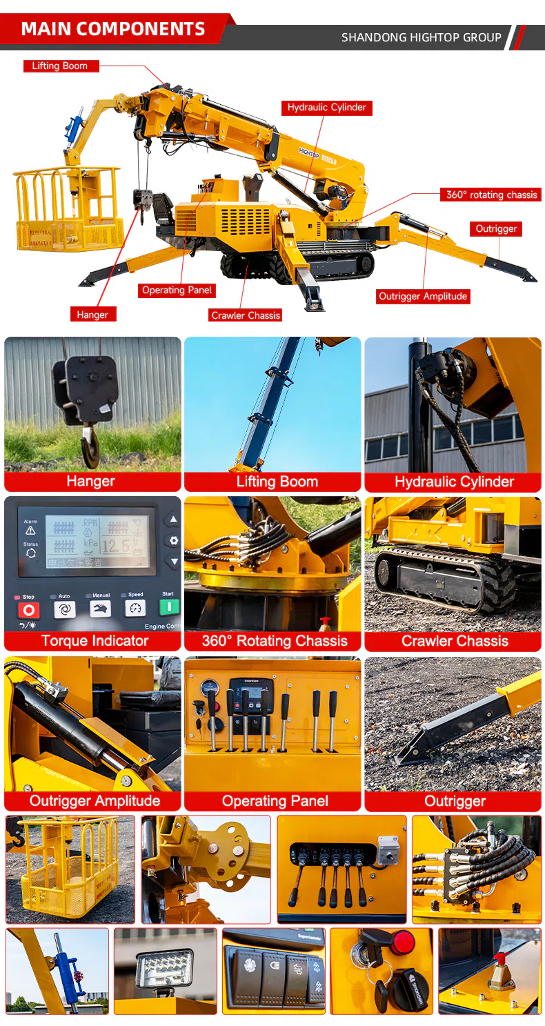 5 Ton Spyder Crane With Dual Power HTSC5.0 Images