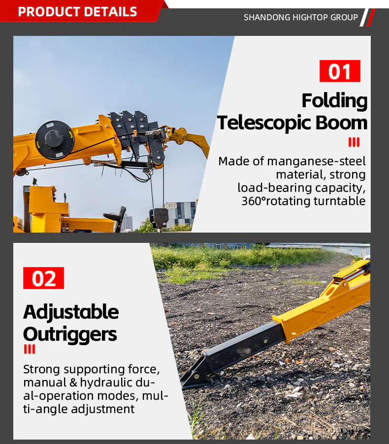 5 Ton Spyder Crane With Dual Power HTSC5.0 Images