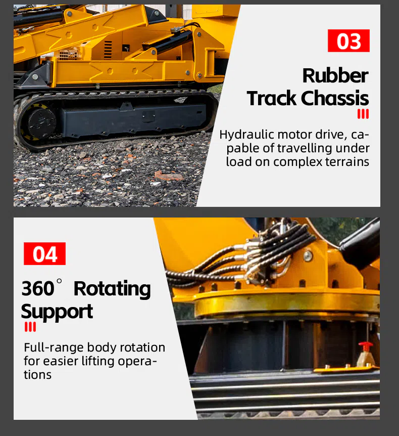 5 Ton Spyder Crane With Dual Power HTSC5.0 Images