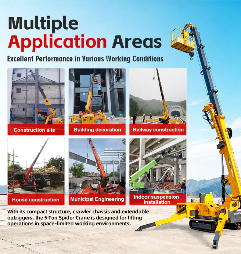 5 Ton Spyder Crane With Dual Power HTSC5.0 Applications.webp