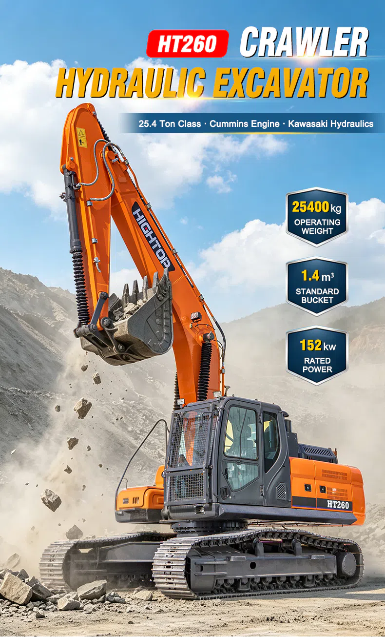 26 Ton Hightop Crawler Hydraulic Excavator HT260 Picture.webp