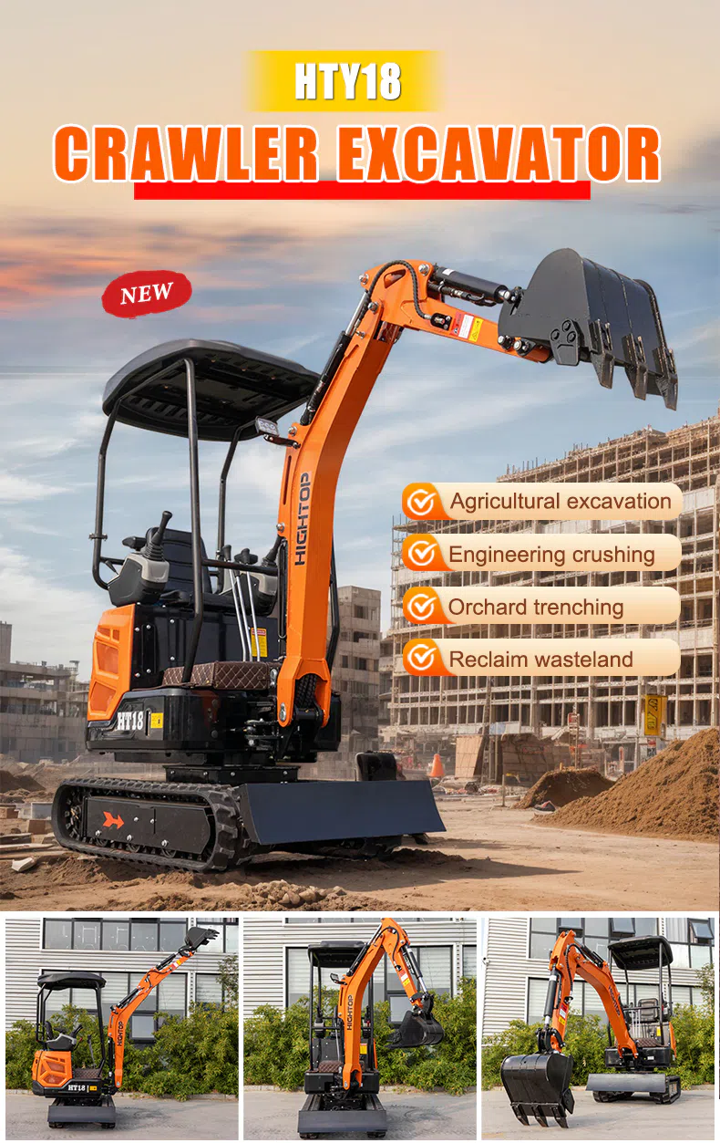 Mini Excavator 1.8 Ton With Powerful Digging Images HTY18-hightop.webp