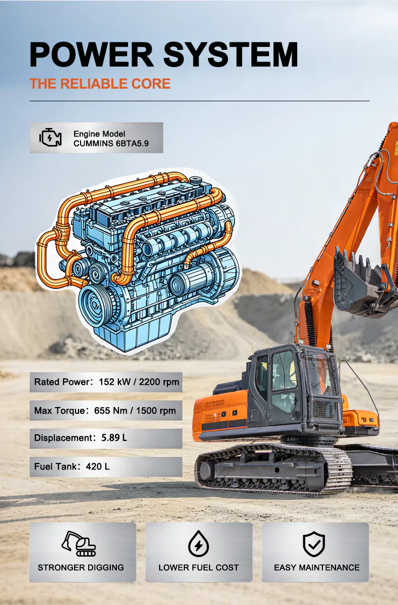 26 Ton Hightop Crawler Hydraulic Excavator HT260 Picture.webp