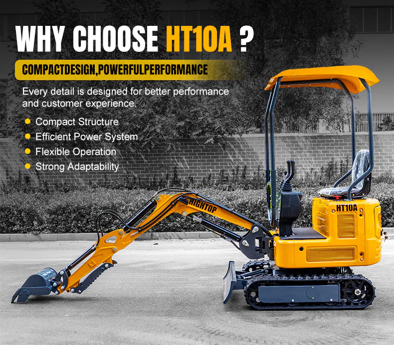 Mini Excavator 1 Ton With Compact Design HT10A Images.webp