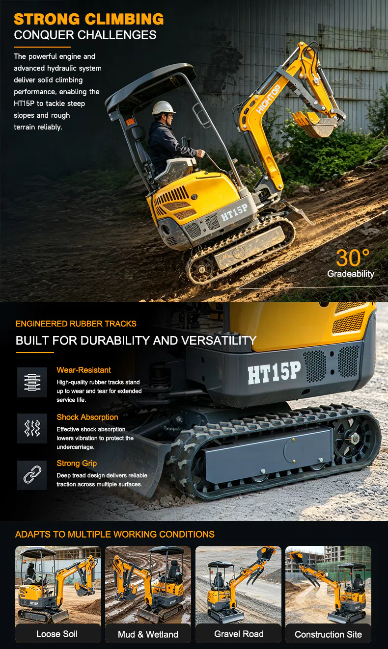 1.5 Ton Mini Excavator HT15Pro Pictures -hightop.webp