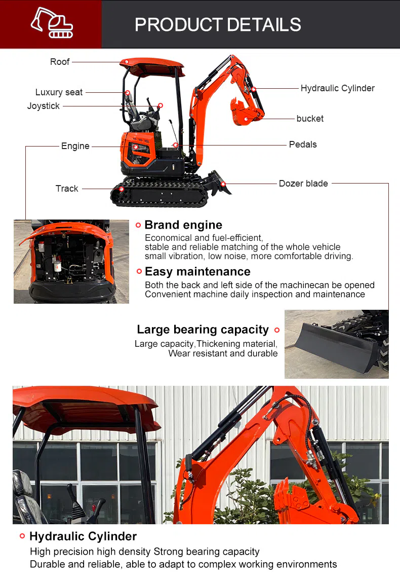 1.8 Ton Mini Hightop Excavator HT18U With Flexible Options Picture.webp