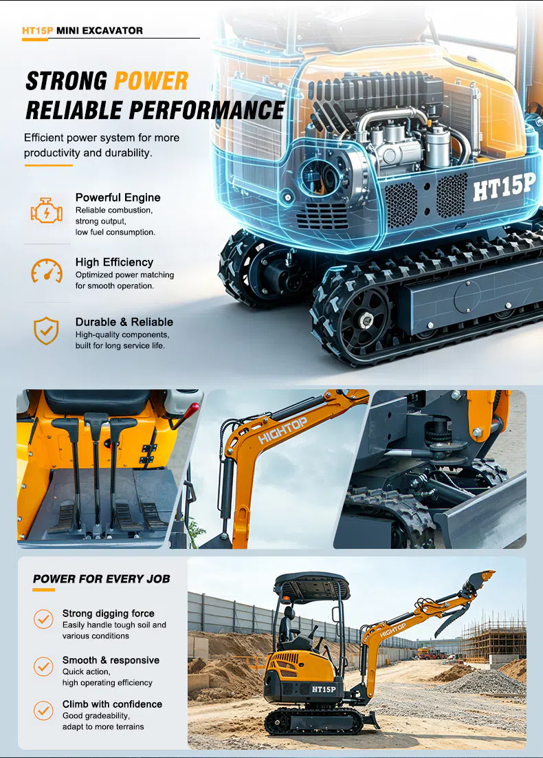 1.5 Ton Mini Excavator HT15Pro Pictures -hightop.webp
