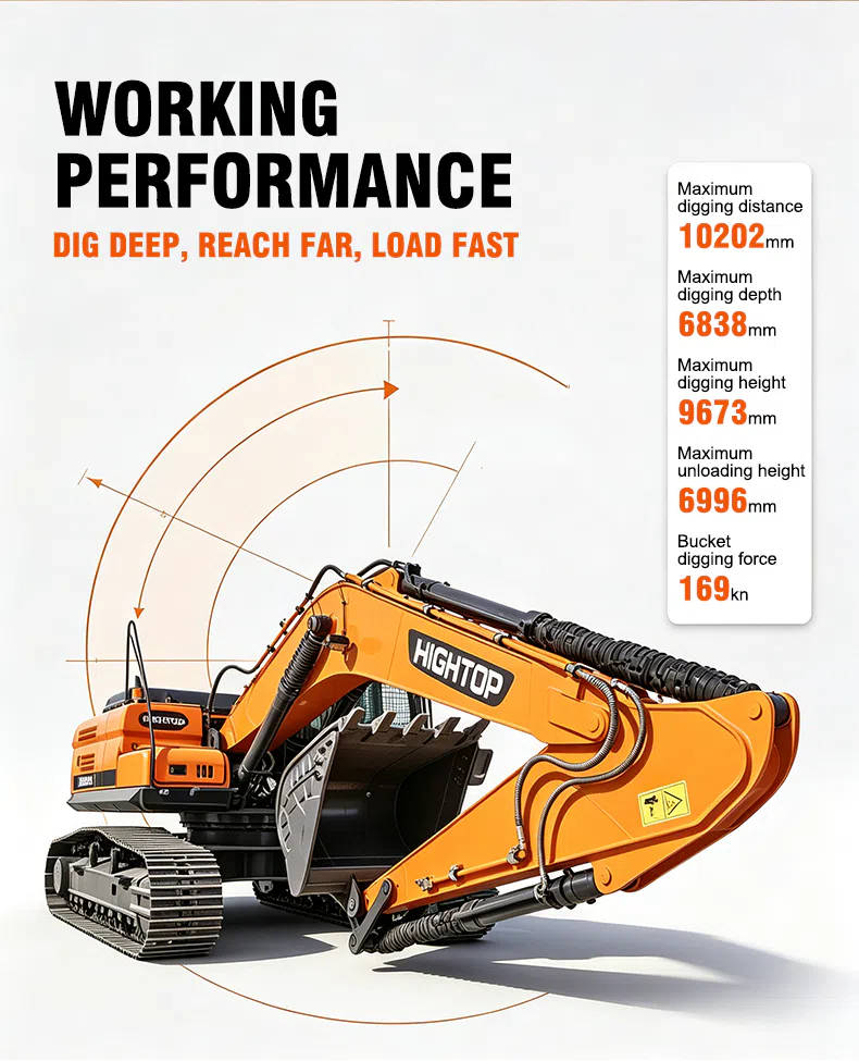 26 Ton Hightop Crawler Hydraulic Excavator HT260 Picture.webp