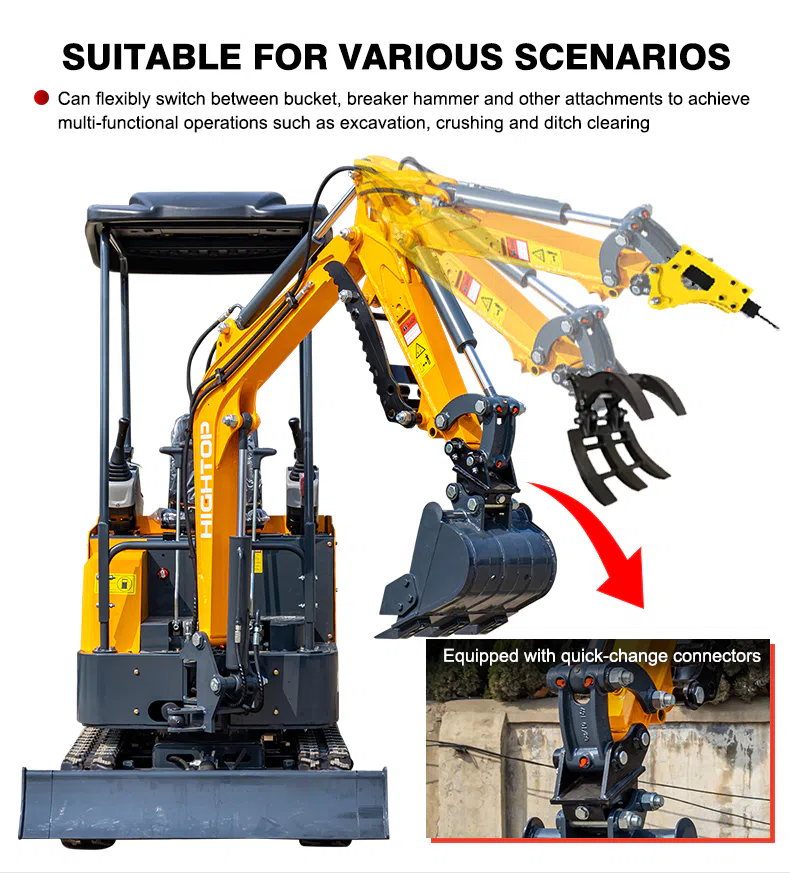 Hightop 1.5-ton Small Excavator With Bias Arm Images.webp
