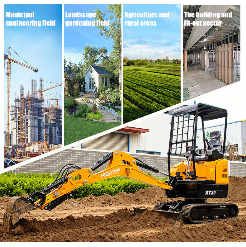Mini Excavator 2 Ton With Variable Piston Pump HT20U Product Images -hightop group.webp