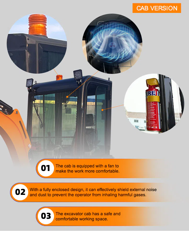 1.8 Ton Mini Hightop Excavator HT18U With Flexible Options Picture.webp