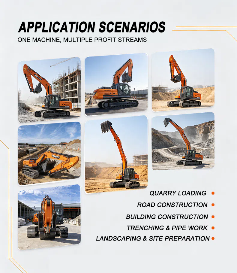 26 Ton Hightop Crawler Hydraulic Excavator HT260 Picture.webp